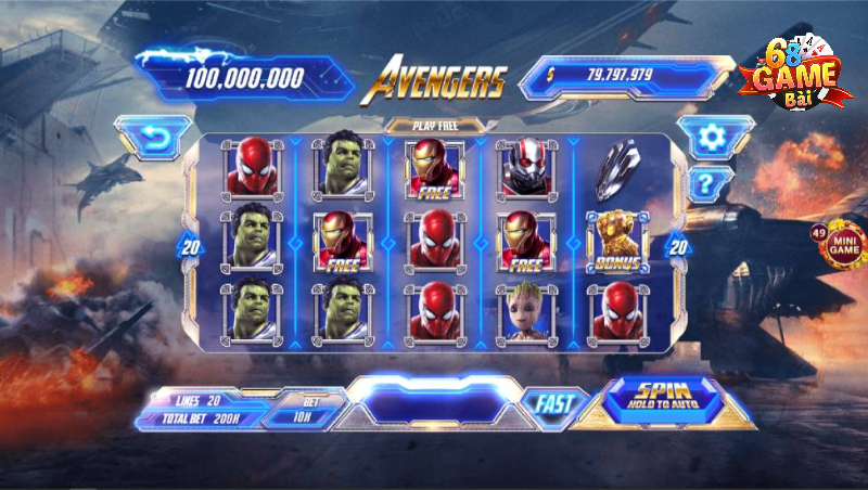 Quy tắc chơi của Avengers 68GB