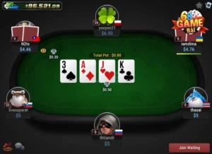 Các hành động trong game Poker 68GB